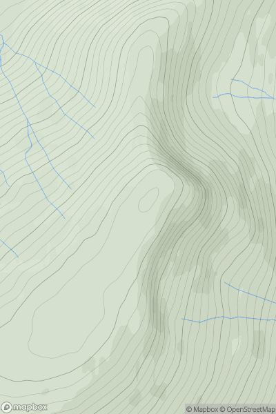 Thumbnail image for A' Mharconaich [Loch Ericht to Glen Tromie & Glen Garry] [NN604762] showing contour plot for surrounding peak
